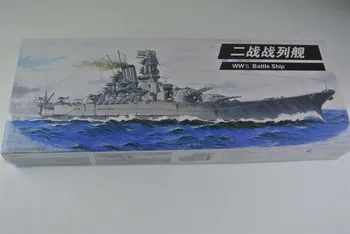 1:700 Scară Navă de război-al doilea Război Mondial Yamato Navă de Luptă din Plastic Asamblare Model Electric Jucărie XC80911