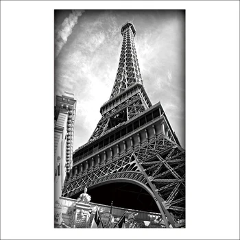 1 bucata de panza pictura Turnul Eiffel postere alb-negru si imprimeuri panza de pictura pentru camera de zi XA1877D