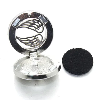 10 BUC/Lot Parfum Medalion (20mm) Magnetic din Otel Inoxidabil Aromoterapie Medalion Ulei Esențial Difuzor Snap Butonul Bijuterii 060211
