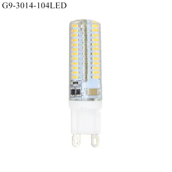 10 buc Silicon G9 E14 6W 9W SMD3014 64 104 LED-uri LED-uri de Porumb lampa Droplight Candelabru bec lumanare Pandantiv lumina reflectoarelor de iluminat