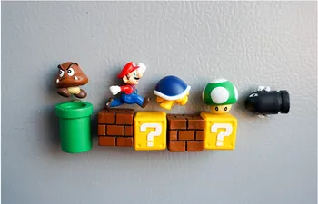 10 numai drăguț 3D super Mario decorate de copii stereo magnet creative autocolante magnetice frigider să rămânem acasă accesorii