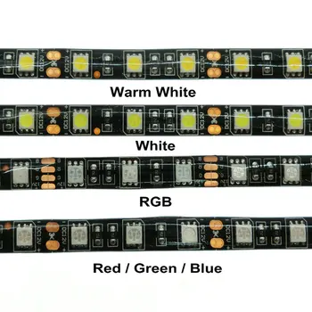 100 M 5m/rola Banda Led Flexibila RGB LED Alb de Lumină de Bandă 12V IP65 3528 5050 SMD 5630 30leds/m 60leds/M Vacanță Ligh navei la DHL