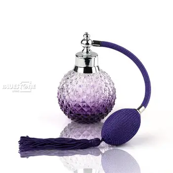 100ml de Epocă Sticla de Parfum de Cristal Violet Spray Atomizor Reîncărcabile Pahar Cadou