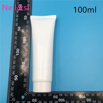 100ml/g Alb Tub de Plastic pentru Cosmetice Lotiune de Curatare Faciala Sticle Crema de maini cu Unt de Ambalare Gălețile Sticle