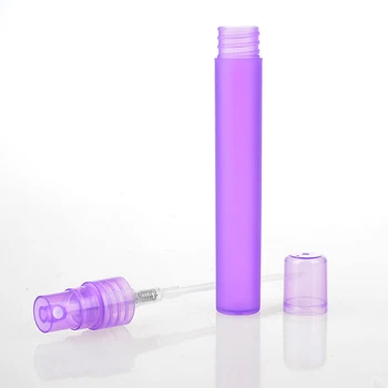 (100Pieces/Lot) 10ML Portabil din material Plastic Sticla de Parfum Cu Pulverizator Gol Cosmetice Caz Cu Colorat Pentru a Călători