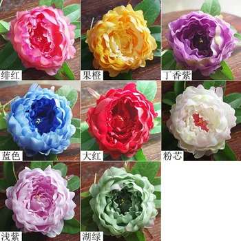 10buc/lot 12cm Artificiale Bujor Capete de Flori DIY de Flori de Mătase Cap Pentru Flori de Nunta de Decorare de Perete de Înaltă Calitate Flori
