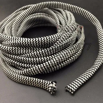 10M PP Împletite Sleeving Alb Negru 10MM Izolare Împletite Sleeving Cablu Mâneci Sârmă Glandei Cabluri de protecție