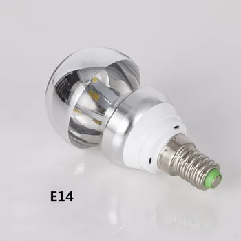 110-220V decorative shadeless E27/E14 LED 3W 5W 7W bază de lumină oglindă bec G45 A60 jumătate de argint led filament bec