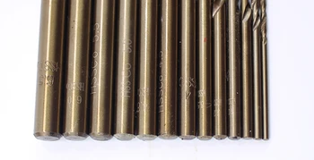 13pcs HSS 5% Cobalt Set burghie 1.5-6.5 mm Spirala burghie Pentru Găurire Oțel Inoxidabil