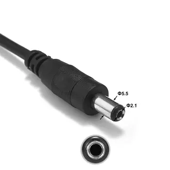 150pcs 5.5 x 2.1 mm DC Putere Cablu prelungitor Jack Conectori de Putere Fire 22AWG 50cm 1m 1,5 m 2m, 2,5 m 3m 5m Pentru Benzi cu LED-uri RGBW CCTV