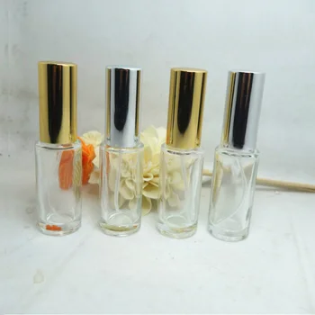 15ML 15CC Sticlă Sticlă de Parfum cu Aur, Capac de Argint, Pulverizarea Spayer, Parfum Pulverizator de Ambalare Returnabile Sticla, 40pcs/Lot