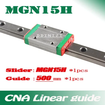 15mm ghidaj Liniar MGN15 500mm liniar de cale ferata + MGN15H Timp liniar de vagon pentru CNC X Y Z Axei de transport Gratuit