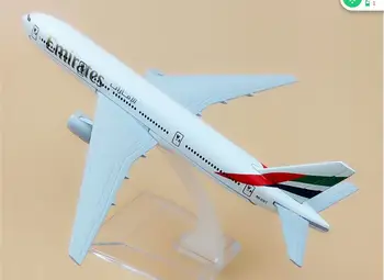 16CM Pasageri model de avion Boeing B777 emirates airline B777 Aliaj de simulare avion model pentru copii jucarii cadou de Crăciun