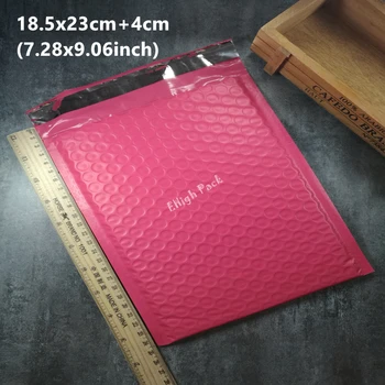 18*23cm (7.28*9.05 inch) 50pcs/mult spațiu Utilizabil roz Poli bubble Mailer plicuri căptușite Corespondență Sac de Etanșare Auto