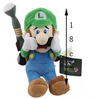 18CM Super Mario Luigi Jucărie de Pluș de Groază Luigi Păpuși Mansion 2 Luigi Jucării de Pluș