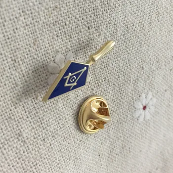 2 buc Spatula Masonice Francmason Instrument de Zidărie pătratului și pin Rever Un cadou perfect pentru colegii Gratuit zidari Insigne Brosa