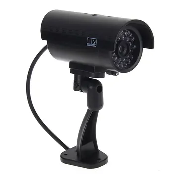 2 Pachete Pretinde Contrafăcute CCTV aparat de Fotografiat Cam Imitație Roșu LED-uri Impermeabil Interior / Exterior de Securitate Acasă