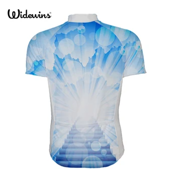 2017 Bărbați Ciclism Jersey Cu Bicicleta Cu Maneci Scurte T-Shirt Îmbrăcăminte Topuri Sportwear Rosu/Albastru 56741