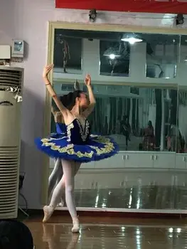 2017 nou Transport Gratuit!Adult Balet costume de Balet Fete Albastru Fusta TuTu Pentru Vânzarea Clasică Tutu Pentru Concurs de costume