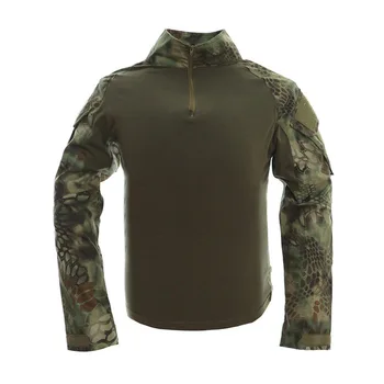 2017 Om Multicam tricouri Armata Camuflaj Combat Tactic Tricou Militar Barbati Maneca Lunga T-Shirt Vânătoare T-shirt
