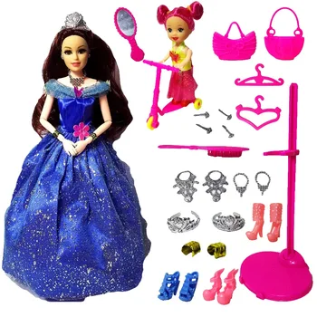 2017 Preferat Papusa Printesa Petrecere de Moda Rochie de Mireasa Mobile Organism Comun Jucării Clasice cel Mai bun Cadou de Păpuși pentru Fete papusi Barbie