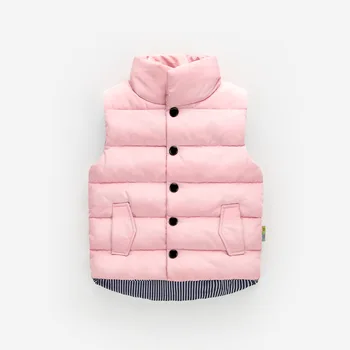 2017Children vesta, uzura pentru copii jachete băiat moale vesta, iarnă fără mâneci vesta din bumbac, băiatul vesta copii purta haina 2t - 6m