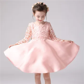 2018 noi Fete Printesa rochie de Petrecere Tutu Floare Trandafir Brand de Moda de Înaltă Calitate de Îmbrăcăminte pentru Copii pentru Copii transport gratuit