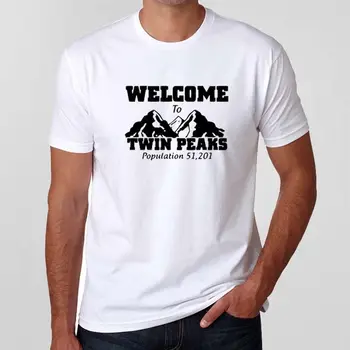 2018 Noi tricouri Barbati tricou personalizat bine ati venit LA TWIN PEAKS de DAVID LYNCH HOMME FEMME Hip Hop Topuri