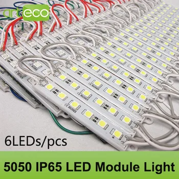 20buc DC12V 5050 6LEDs Module cu LED-uri Alb/Cald alb/Rosu/Verde/Albastru rezistent la apa IP65