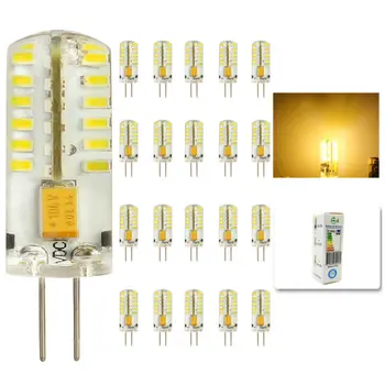 20buc/lot G4 Bec LED 6W led g4 capsulă Spot LED, Bec Lampa din cristal lampă de Iluminat G4 CONDUS lumina Reflectoarelor lampa AC DC 12V