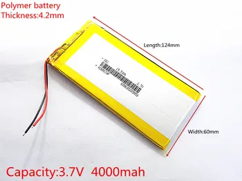 3.7 V,4000mAH (polimer litiu-ion baterie) Li-ion baterie pentru tableta pc de 7 inch, 8 inch 9inch 4260124 Transport Gratuit