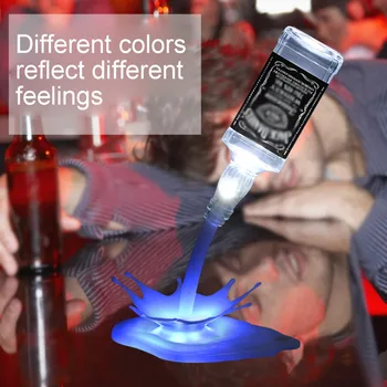 3D LED USB Turnarea Sticlă de Vin Aproape Llight Lampă 7 Tabel de Culori Birou Control Tactil