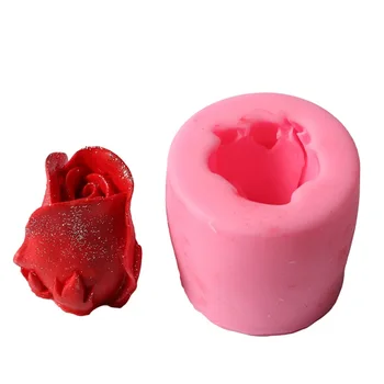 3D Rose Floare Forma de Silicon Mucegai Fondante Mucegai Tort Cupcake Decor Instrument de Săpun Mucegai Lumânare DIY Ciocolata Matriță pentru Copt