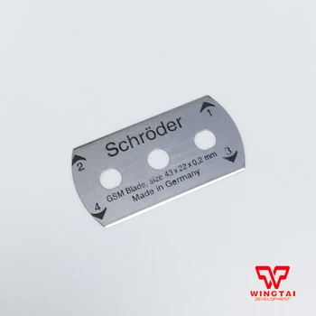 4 Buc/Set Schroder Lama pentru GSM-100 de Cerc de Hârtie de Tăiere/ Rotund Tesatura Cutter 100cm^2 GSM Proba Cutter
