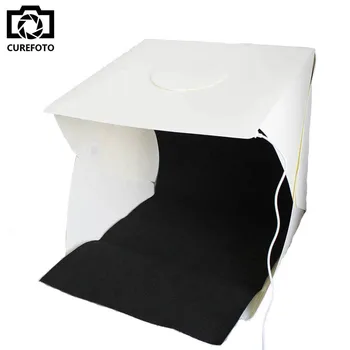 40*40*40cm Portabil Pliant Studio Portabil Fotografie de Studio Softbox Pliabil cu Negru/alb Backgound Moale Caseta Lightbox