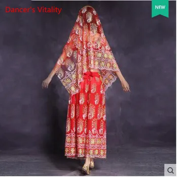5 Buc Belly Dance Costum de Bellydance performanță Tigan Indian Rochie pentru dans Burtă de Dans Bollywood Costume de Dans