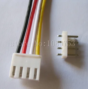 50 buc VH3.96 3.96 mm 4 Pini de sex Feminin & Masculin Pin Conector 22AWG 200mm Conduce Cablu