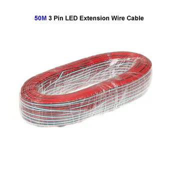 50M 22AWG 3 Pini LED cablu Cablu de conectare Cablu Pentru Benzi cu LED-uri de Iluminat