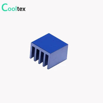 50pcs Radiator de Aluminiu 14x14x10mm radiatorul Cooler de Racire Pentru Electronica Cip IC Cu Conductor Termic Banda față-verso
