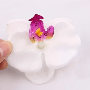 5CM Cap de Mătase Artificială Phalaenopsis Orhidee,Fals Fluture Capete de Flori,Orhidee Decoratiuni de Nunta Pentru Par,Aranjamente DIY