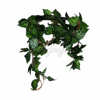 5PCS Artificiale de Viță de vie Mare Frunze de Rhodea Vița-de-vie Ghirlanda Plante Fals Plante Flori de Nunta Decor Acasă 7.5 picioare Artificiale Ivy