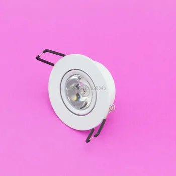 5pcs/lot 1W LED lumina plafon Mini 110V 220V Mini Reflector Led Încastrat pentru iluminare acasă transport Gratuit