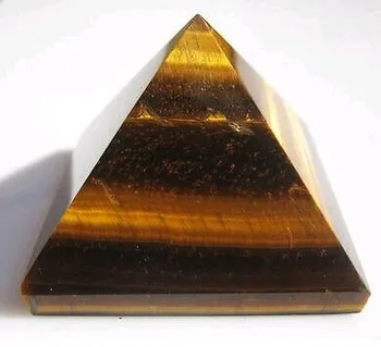 AAAA++++ Natural Destul de tigru, ochi de Cristal de Cuarț Piramida PUNCT de Vindecare transport gratuit