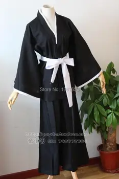 Anime Bleach Shinigami Kimono Ichigo Kurosaki Bărbați Bankai Cosplay Costum hallowean costum pentru barbati si femei