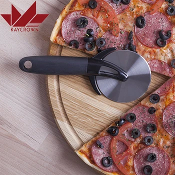 Anul Nou Pizza Cutter Roată De Formă Rotundă Din Oțel Inoxidabil Pizza Roți Freze Tort Pâine Rotundă De Tăiere Cuțit De Bucătărie Pizza Instrumente