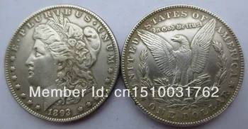 Argint Morgan Dollar(1878cc,1889cc,1893s,1894,1921 d) 5Pieces Copia Monede