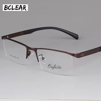 BCLEAR aliaj Metalic rama de ochelari cadru jumătate de rame optice bărbați și femei, modele de înaltă calitate ultra - ușoară miopie cadre S7054