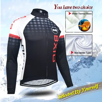 BXIO Pro Cycling Jersey Termică Iarna Fleece Ciclism Îmbrăcăminte Echipa Mult Ropa Ciclismo Invierno Biciclete Mtb Haine BX-0109B-012-J