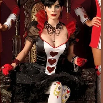 Casă de jocuri de noroc costum regina, Las Vegas costum, poker regina costum w299093