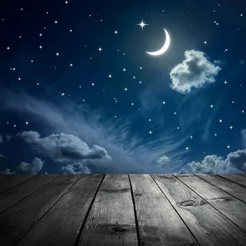 Cerul de noapte de Vinil Fotografie de Fundal Pentru Copii New Moon Nou Material Poliester Fondul Pentru Copii studio foto Recuzită F2748